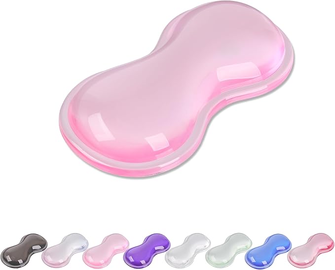 Gel Wrist Rest for Keyboard and Mouse, Wrist Rest for Keyboard, Mouse Wrist Support, Pain Relief, Cool Touch, Non-Skid, Mouse Wrist pad