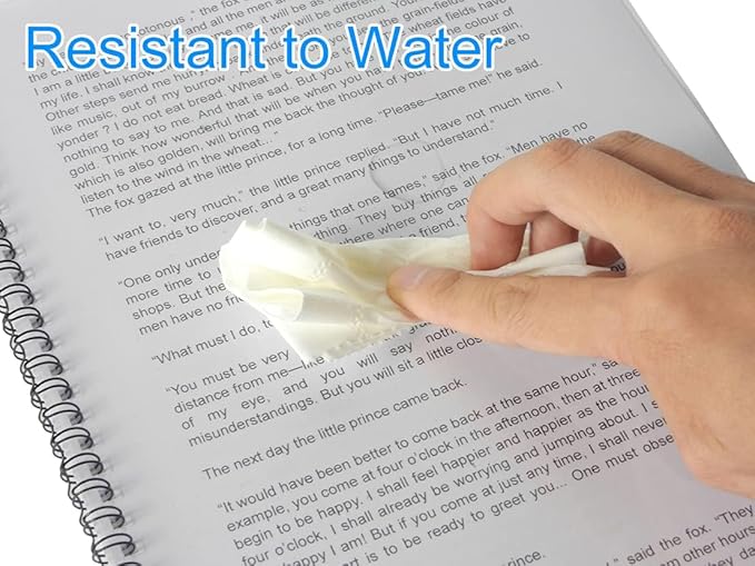 Rayson Clear Binding Cover - 7 mil Polypropylene, 8-1/2 × 11 inches, Durable Un-Punched Plastic Presentation Covers, 100-Pack (PP2100C)