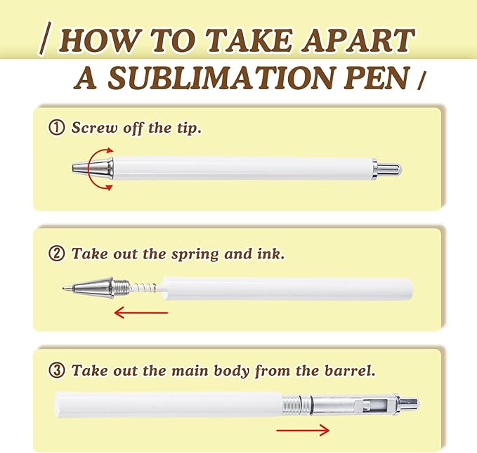 30 Pack Sublimation Pens Blank With Shrink Wrap, No Clip Heat Transfer Sublimation Ballpoint Pen, White Aluminum Personalized Customized Pen for DIY Office School Stationery Supplies