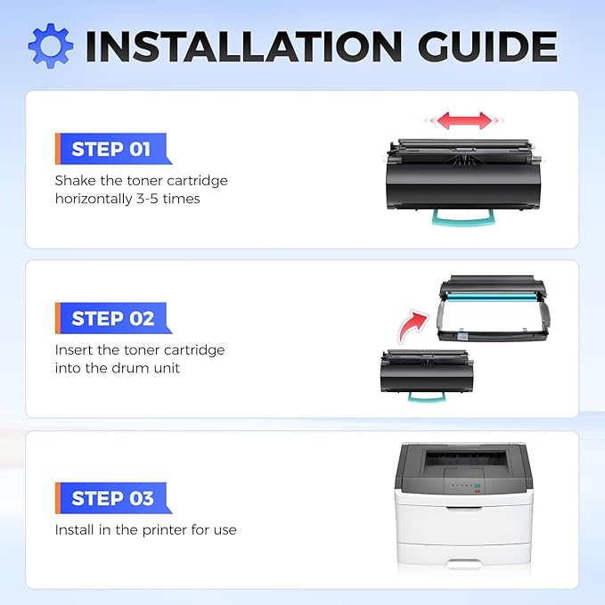 E260X22G Imaging Unit (Not Toner) High Yield Replacement for Lexmark E260X22G Drum Unit Compatible with E260 E360 E460 E462 E260d E260dn E260dt E260dtn E360d E360dn E460d E460dw E462dtn Laser Printer