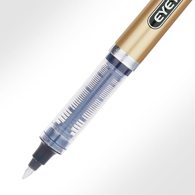 EYEYE Rollerball Pens 6 Black 6 Blue 0.7mm Medium Point, Quick Dry Liquid Ink Smooth Writing Pens for Journaling, Office, School, Note Taking Supplies