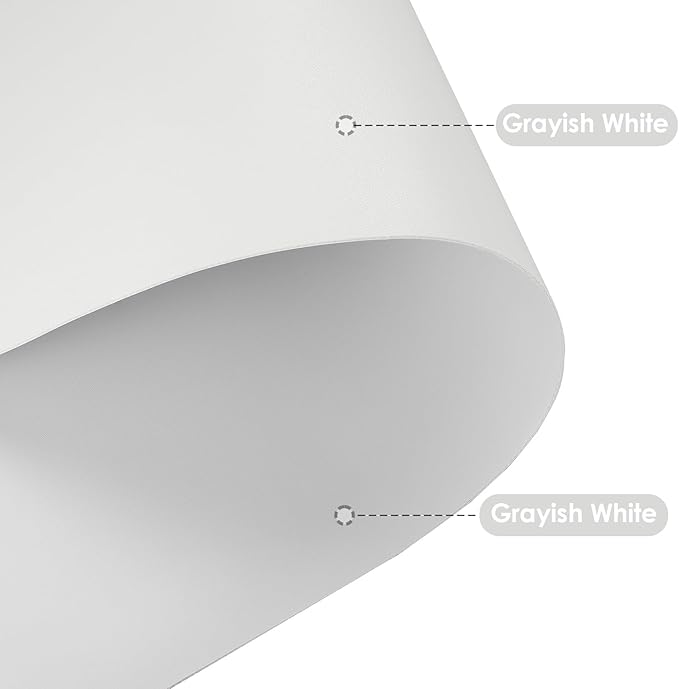 Leather Table Cover,1.8mm Thick,42x42 Inch Table Protector,Table Protector for Dining Room Table,Dining Table Cover,Table Cover Protector(Grayish White+Grayish White,42x42)