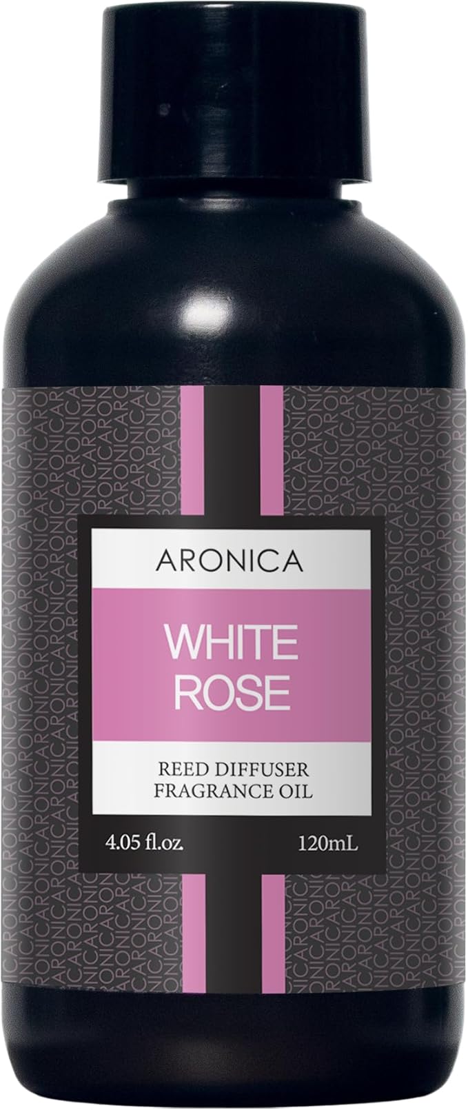 Aronica Reed Diffuser Refill 120ml - White Rose, Home Fragrance Flower Diffuser Oil Sticks, Bulgaria Rose Scent Aromatherapy, Aroma Liquid Bottle for House Hallway Diffuser Set