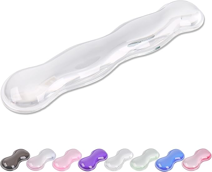 Gel Wrist Rest for Keyboard and Mouse, Wrist Rest for Keyboard, Mouse Wrist Support, Pain Relief, Cool Touch, Non-Skid, Keyboard Wrist pad