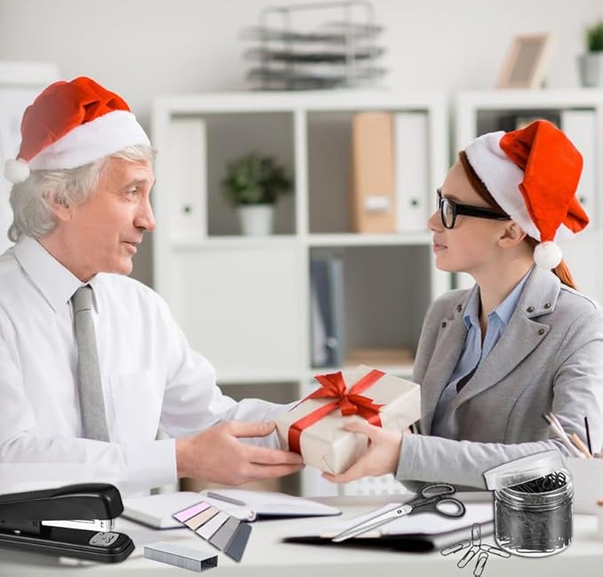 Black Office Supplies, Black Desk Accessories, Stapler and Tape Dispenser Set for Women, Office Gift for Women, Boss Lady, Office Lady, Coworkers, Office Clerks