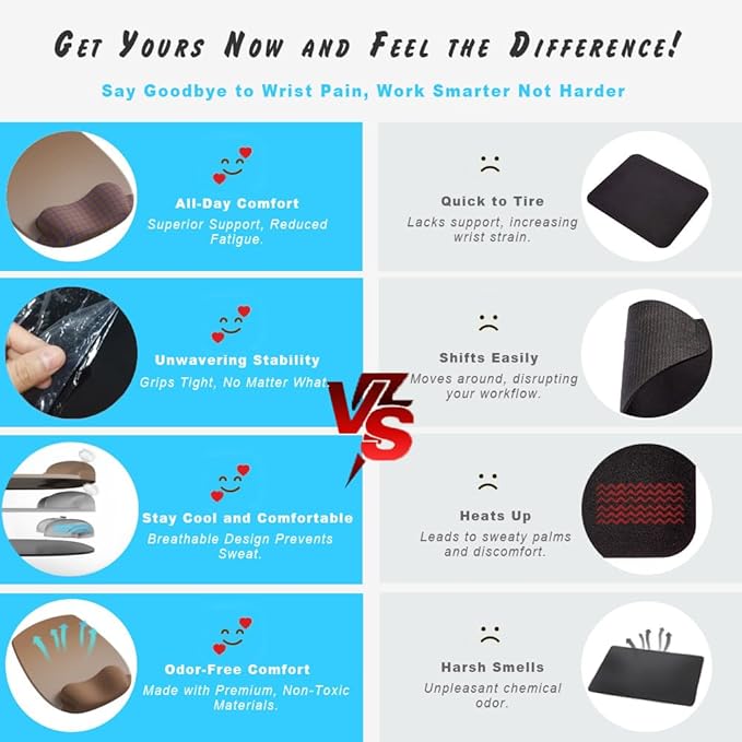 ErgoFlow Gel Wrist Rest Mouse Pad-Ergonomic Cushion for Desk, Cute Aesthetic Computer Decor for Women; Small Mousepad Mat&Laptop Pads-Office, Home Wireless Support&Ergo Accessories Supplies (01Pink)