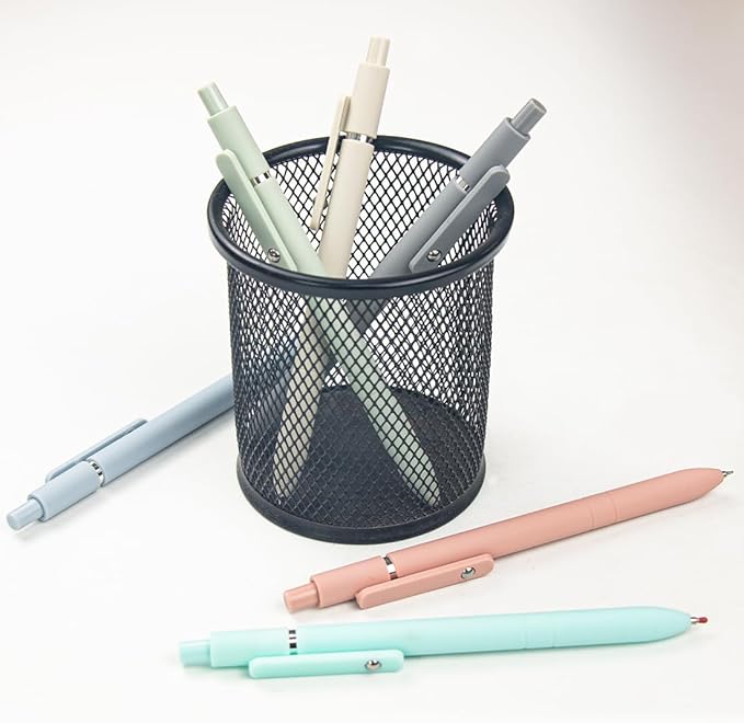 6 Pcs Colorful Gel Pens,0.5mm Fine Point for Journaling Note Taking Writing, Quick Dry Black Ink Pens for Office School Supplies Gifts for Women Teacher Students (Morandi-6pcs)