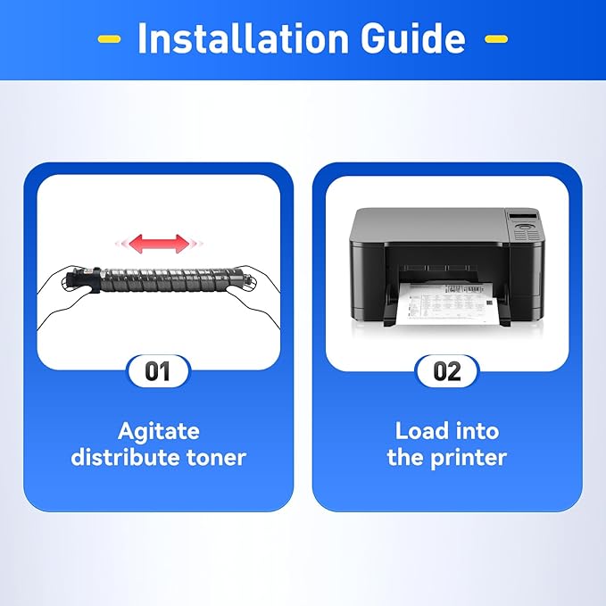MP C2003 C2503 High Yield Toner Cartridge Set 4-Pack Black Cyan Magenta Yellow Replacement for Ricoh 841918 841921 841920 841919 Toner Aficio C2003 C2503 C2004 C2504 C2004ex C2504ex Laser Printer Ink