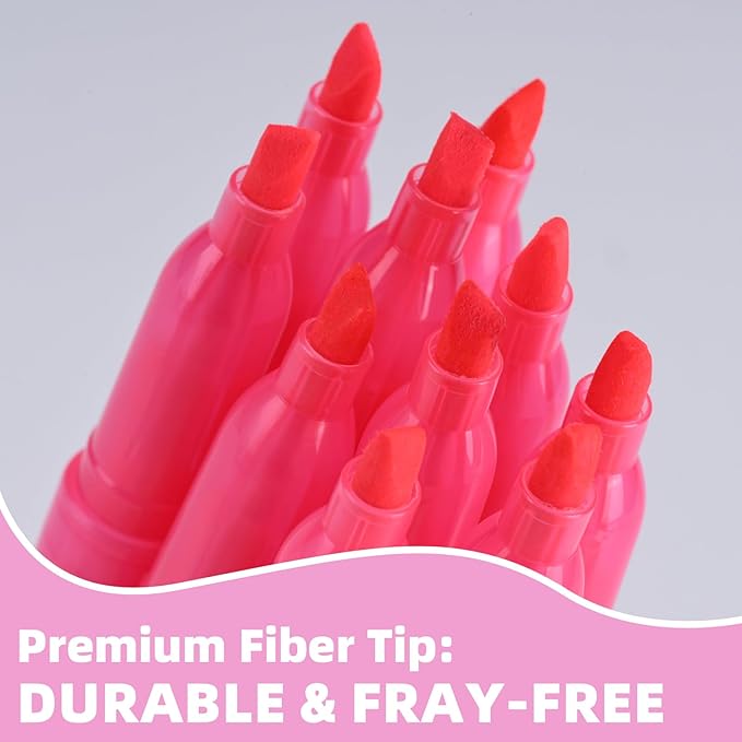 Highlighters 36 Pack, Chisel Tip Pink Highlighter Bright Colors, Quickly Drying, Perfect for Students Kids Adults Highlighting in Classroom, School, Office