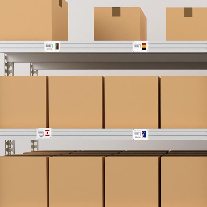 Ctosree 100 Pcs Magnetic Sign Holder Pallet Rack 5.5 x 3.5 Inches Magnetic Label Holder Clear Double Sided Window Display Frame Easy Front Opening for Window Door Office Schedule Store Home