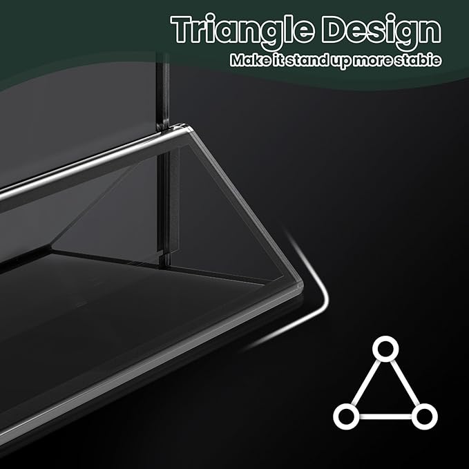 15 Pack Acrylic Sign Holder 4x6, Wedding Black Frame Table Number Holders Vertical, Clear Picture Frames Flyer Stands Tables Menu Holder, Double Photo Paper Display Holder for Party, Home, Office