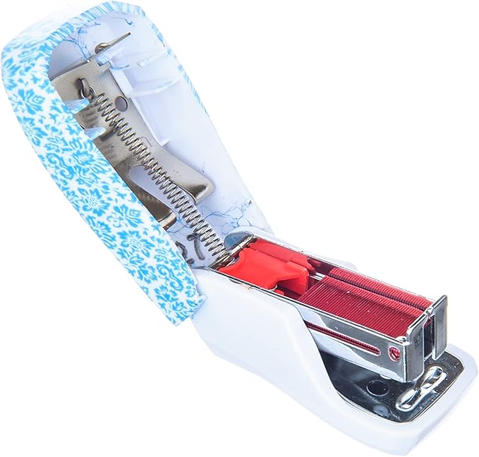 Aria Premium Mini Stapler Set by PraxxisPro - with Built-in Staple Removers, 2000 Standard Staples Included - for Office, School, and Travel, Set of 2, Bluebell & Dandelion