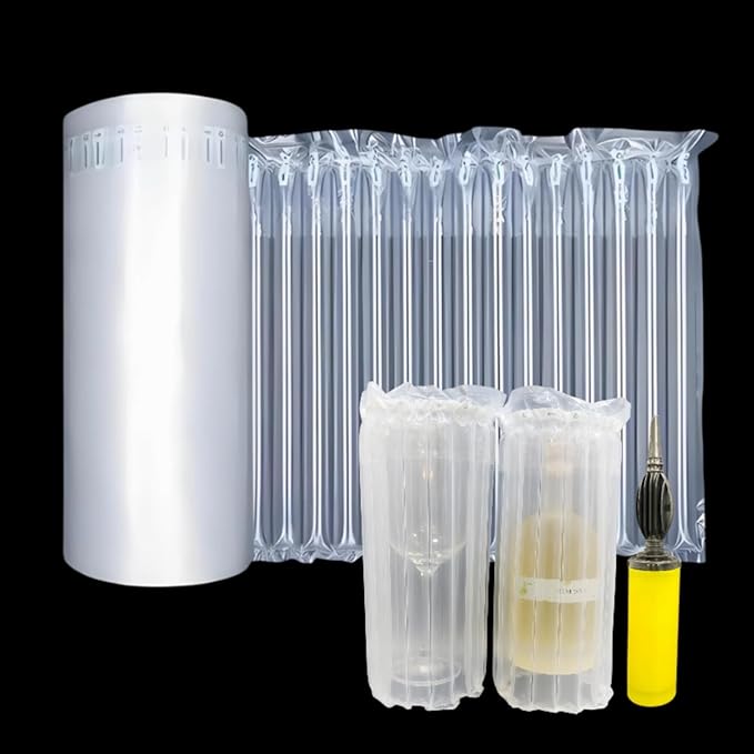 Inflatable Air Bubble Cushion Wrap for Packing Fragile Items Moving Supplies 15.8'' x 131', Wide Large Packing Sleeve Air Pillows for Shipping Heavy Duty Eco-Friendly Packaging Materials