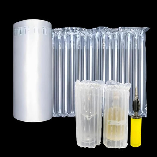 Inflatable Air Bubble Cushion Wrap for Packing Fragile Items Moving Supplies 15.8'' x 131', Wide Large Packing Sleeve Air Pillows for Shipping Heavy Duty Eco-Friendly Packaging Materials