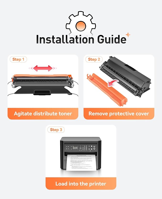 TN433 Toner Cartridge 4-Pack Compatible Replacement for Brother TN-433 TN431 TN436 MFC-L8900CDW MFC-L8690CDW HL-L8360CDW HL-L8260CDW MFC-L8610CDW MFC-L8905CDW MFC-L9570CDW HL-L8360CDWT Printer Set Ink