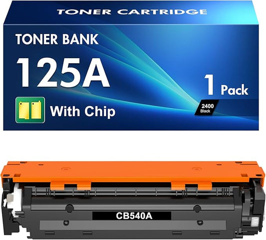 125A Toner Cartridges Replacement for HP 125AToner Cartridges 1 Pack High Yield for Pro 200 Color M251n M251nw, MFP M276n M276nw, Color CP1215 CP1515N CP1518NI, CM1312 CM1312NFI, Pro CP1525N CP1525NW
