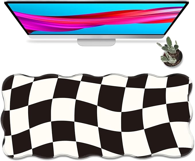 Galdas Gaming Mouse Pad XXL XL Large Long Extended Big Mousepad Non-Slip Rubber Keyboard Mouse Pad with Stitched Edges for Laptop Home Office (35.43x15.75x0.08 Inch)