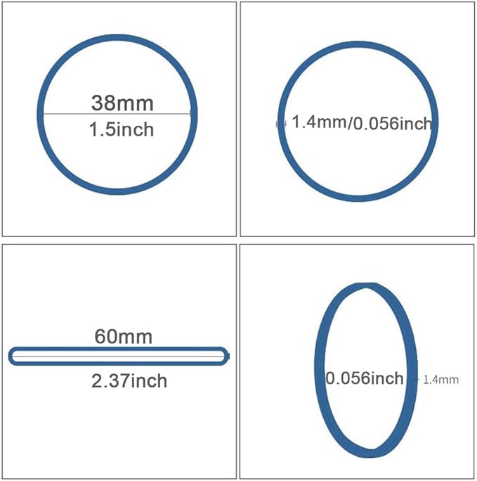 AMUU Rubber Bands 500pcs #16 rubber band Multicolor Small Rubber Bands for Office School Home size16 Elastic Band -Colors-500Pcs-38mm