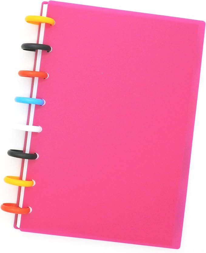 100pcs Discbound Notebook Discs DIY Planner Accessories fits for Tul,Levenger,Arc,Happy Planner,Talia(Solid Mixed,0.7inch/18mm)