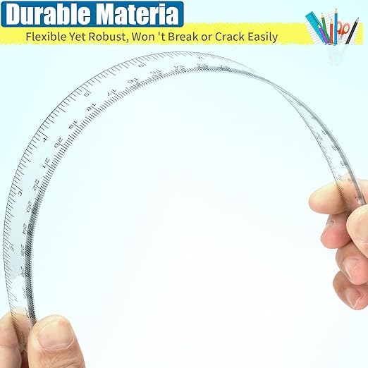 Rulers, 200 Pack 12 Inch Clear Rulers Bulk for Kids Classroom, Metric Ruler with Centimeters and Millimeters, Measuring Drawing Tools, Ideal Back to School Supplies