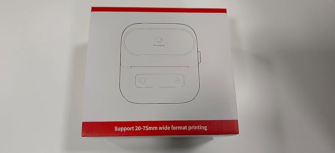 Phomemo M220 Label Maker, Bluetooth Thermal Label Maker Machine for Barcode, Address, Home, Mailing, Small Business,Clothing, Portable Wireless Printer with 1 Rolls Label, Purple