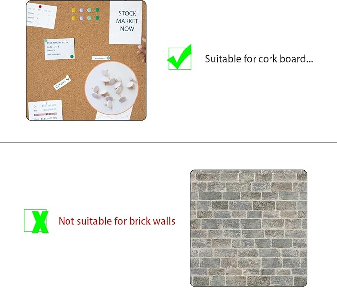 300 PCS Thumb, Tacks Plastic Round Head Thumbtack, Plastic Roundness Push Pins, Roundness Head Thumbtack for Map, Office, Photo Wall, Cork Board (White)