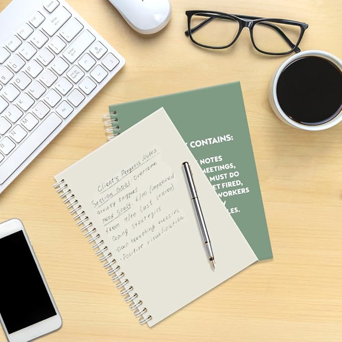 Pointless Notes from Boring Meetings Funny Green Golden Spiral Notebook, Humorous Office Gifts, Gag Gifts for Coworkers, Funny Office Sarcastic Gifts for Coworkers,Team Members, Employees