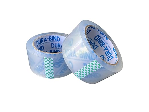 Heavy Duty Clear Packing Tape 1.8 Inch x 60 Yards. Bulk Package. Tough Transparent Packing Tape Refills for Shipping, Moving, Mailing, and All Box Types. Professional Grade.