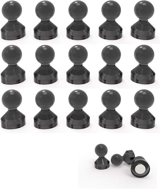 Ant Mag Magnetic Push Pins Strong Push Pin Magnets for Fridge Whiteboards Calendars Maps in School & Office Pack of 18 Black