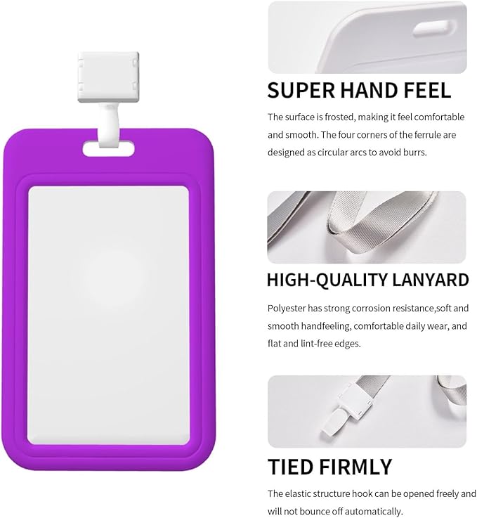 Custom Id Badge Holder Customizable Personalized Id Card with Photo Logo for Employee Work Office Staff Name Tag