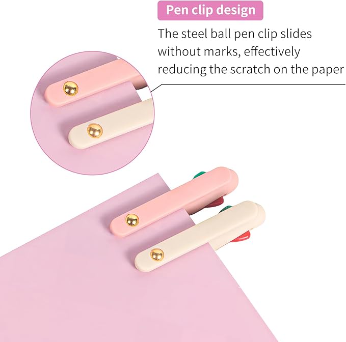 Ddaowanx Multicolor Pens, 4-in-1 Colored Ballpoint Pen 0.5mm Fine Point Smooth Writing,Nurse Accessories for Work,Gifts for Teen Girls,6-Count