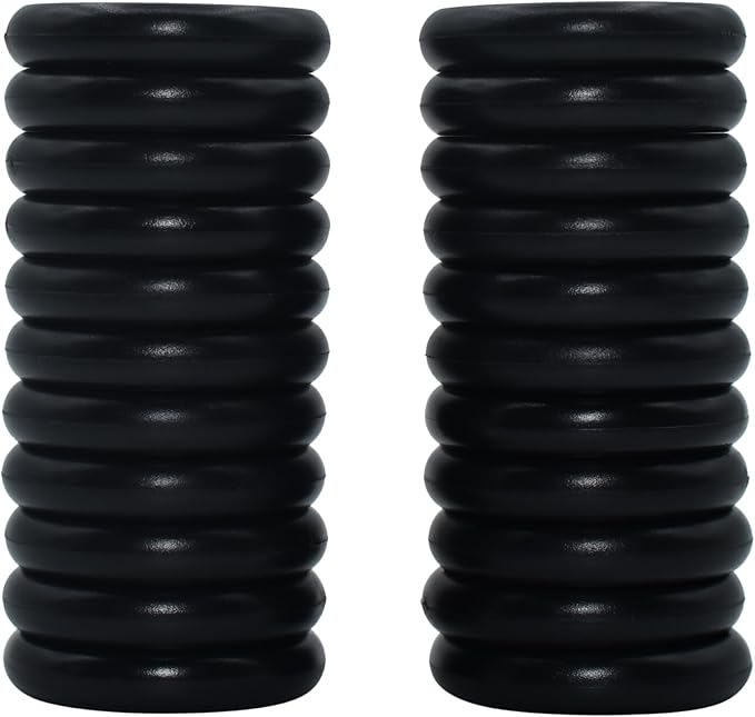 1-Inch Black Plastic Discbound Expansion Discs for Custom Notebook and Planner - Compatible with Circa, Arc, TUL (Set of 22)