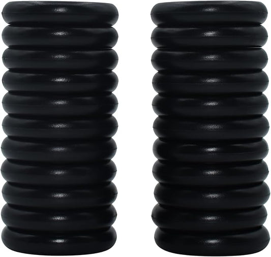 1-Inch Black Plastic Discbound Expansion Discs for Custom Notebook and Planner - Compatible with Circa, Arc, TUL (Set of 22)