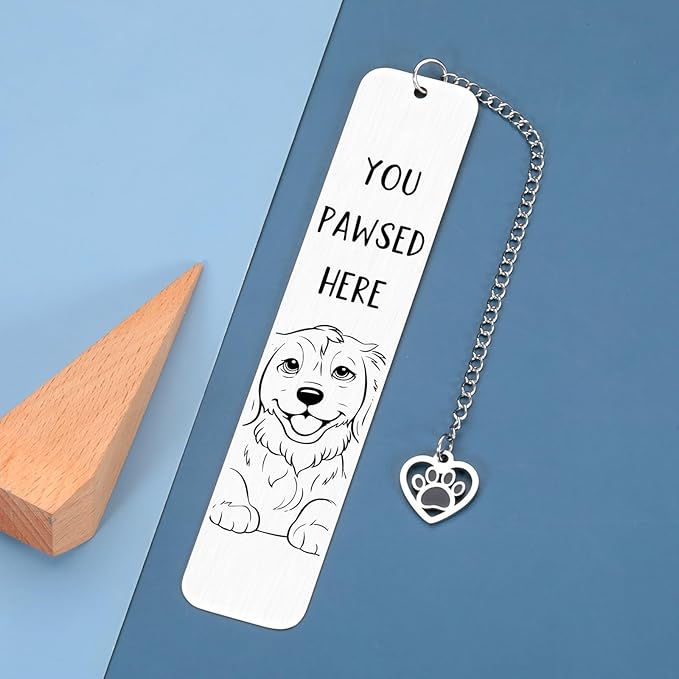 Golden Retriever Gifts, Dog Gifts for Owners Men Women Dog Mom Gifts for Women Book Marks for Reading Women Men, Dog Bookmark for Book Lovers Dog Lovers Cute Bookmarks for Bookish Christmas Birthday