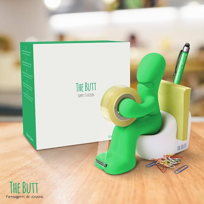 The Butt Tape Dispenser – Funny Gifts for Men – Weird Stuff, Desk Accessories for Men - Novelty, Fun Office Supplies Gag Gifts for Men - Teacher Gifts Boss Gifts for Men - Going Away Gift for Coworker