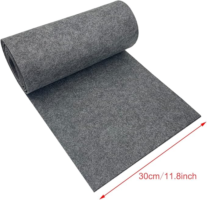 aufodara Felt Fabric 11.8 x 98.4 inch Craft Felt Fabric Roll, Felt 3mm Thick for Felt Table Mats DIY Arts & Crafts Patchwork Sewing Decorations (Dark Grey)