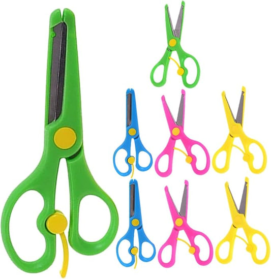 8Pcs Craft Scissors Safe Blunt Tip DIY Scissors for Years Ergonomic Design for Comfortable Cutting Arts and Crafts Supplies