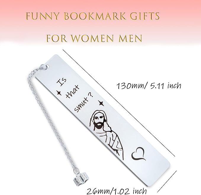 is That Smutt Bookmark Funny Reading Gifts for Women Novelty Gag Gift for Female Friend Bookish Nerd Booklover Adult Friends Book Club Christmas Gifts for Men Stocking Stuffers for Her