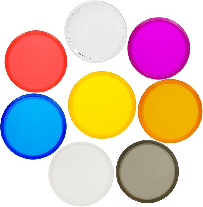 100pcs Discbound Notebook Discs DIY Planner Accessoriesfits for Tul,Levenger,Arc,Happy Planner,Talia(Transparent Mixed,1.5inch/38mm)