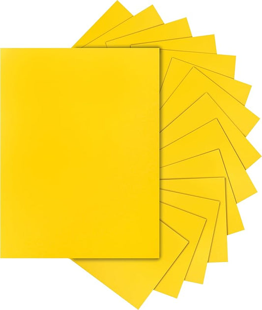 100 Sheets Yellow Cardstock 8.5 x 11 Scrapbooking Paper, 200gsm/75lb Heavyweight Printer Paper Card Stock for DIY Card Making, School, Wedding Invitations, Party Decoration, Certificates