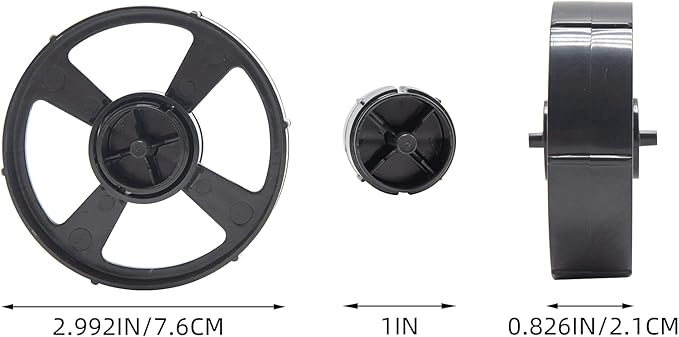 Desktop Tape Dispenser Adhesive Roll Holder (Fits 1" & 3" Core) with Weighted Nonskid Base Black