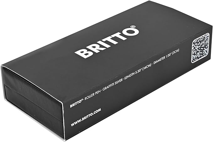 Britto Premium Rollerball Pen - Extra Fine Point with 0.5mm Premium-Grade Refillable Liquid Black Ink, Smooth Precision Writing & Quick Drying Pen for Journaling (Japanese, Graffiti Holographic)