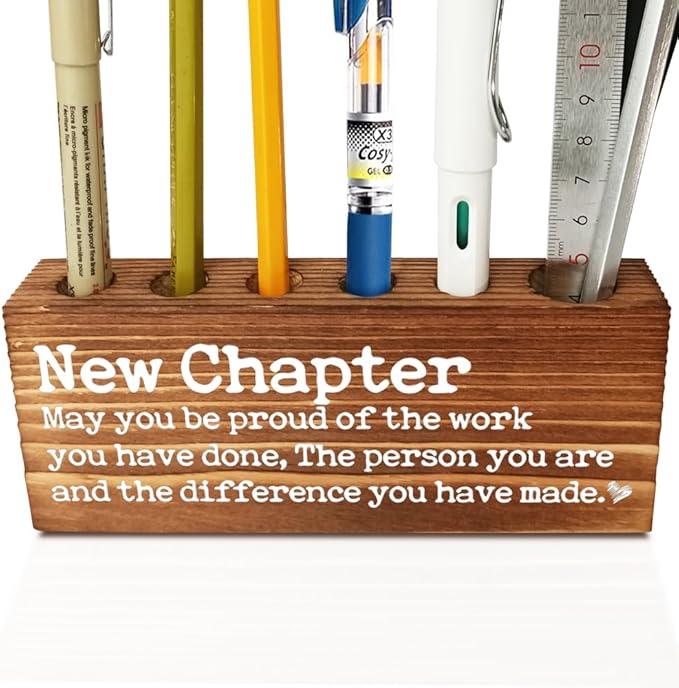 Thank you Appreciation gifts for Mentor Teacher Nurse, Going Away Gift Retirement Gift for Coworker Boss, May you be proud of the work you have done Farmhouse Organizer Pen Holder Gifts-DBB10