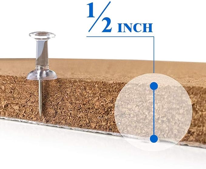Corksidol Cork Tiles 12"x12" - 1/2" Thick -Bulletin Board-Cork Board- Ultra Strong Self Adhesive Backing for Floor/Wall/DIY-5 Pack