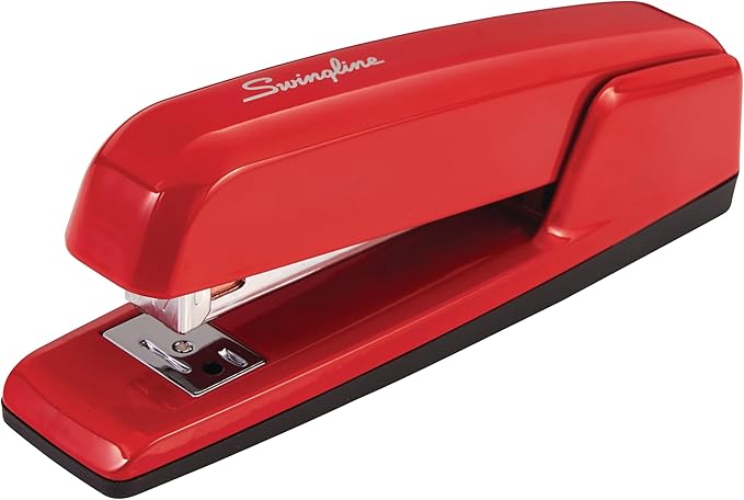 Swingline Stapler, 30 Sheet Capacity, 747 Business Stapler, Jam Free, Metal, Rio Red (74736)