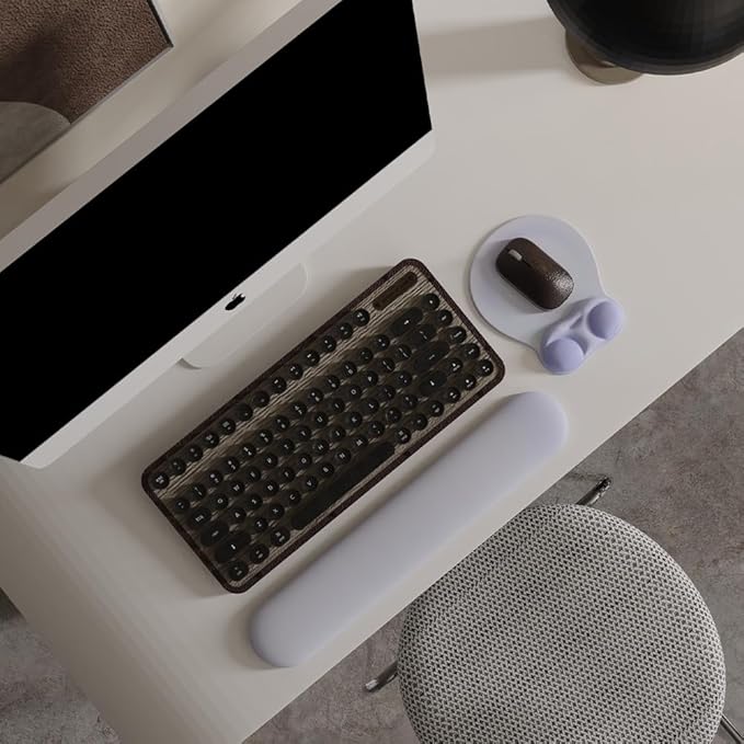 Ergonomic Mouse Pad with Wrist Rest Support&Gel Cushion for Desk; Cute Computer Decor Accessories for Women. Small Mousepad Mat Laptop Pads for Office&Home. Ergo Supplies & Aesthetic (06Sweet Dream)