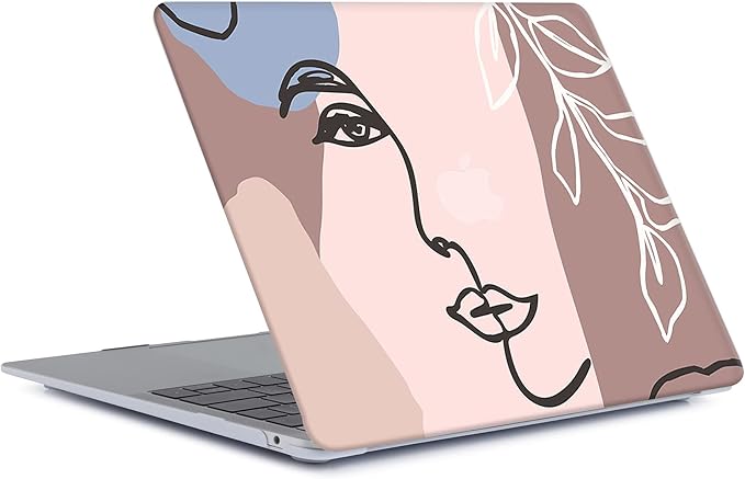 Bandless Protective Case Compatible with MacBook Pro 14'' 2021 M1 Pro/Max Model A2442, Plastic Laptop Hard Shell Case with Keyboard Cover Skin for MacBook Pro 14'' with Touch ID - Girl Pattern