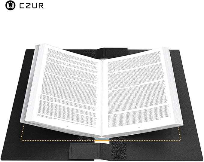 CZUR Assistive Cover 13.14-inch with Adjustable Hook&Loop Splash Resistant,PVC Material Cover for CZUR Book Scanner, Office&Home-Black