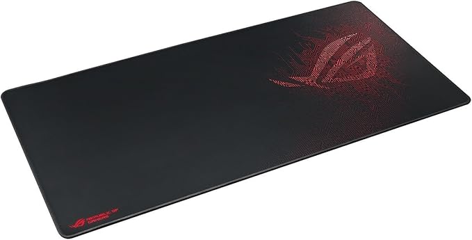 ASUS ROG Sheath BLK LTD Gaming Mouse Pad – 35.4” x 17.3", Extra-Large Surface, Black, Ultra-Smooth for Precise Mouse Control, Anti-Fray Stitched Edges, Non-Slip Base