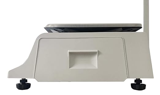 VisionTechShop DLP-300 Label Printing Scale Pole Display, 30/60lbs Capacity, 0.01/0.02lbs, NTEP Legal for Trade with a Free 1 case CAS LST-8020 UPC w/Ingredients Label, 58 x 60 mm